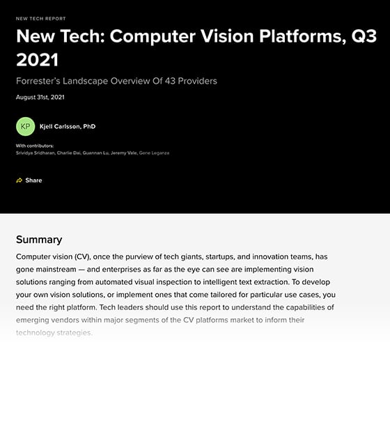 Advanced Computer Vision For Every Industry 