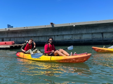 Employees Kayaking