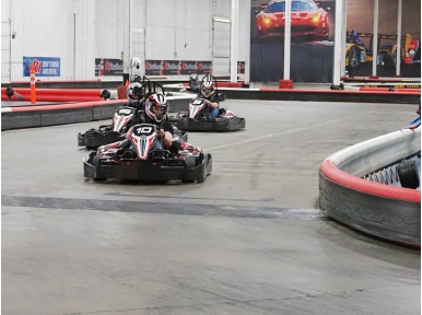 Employees Go Karting