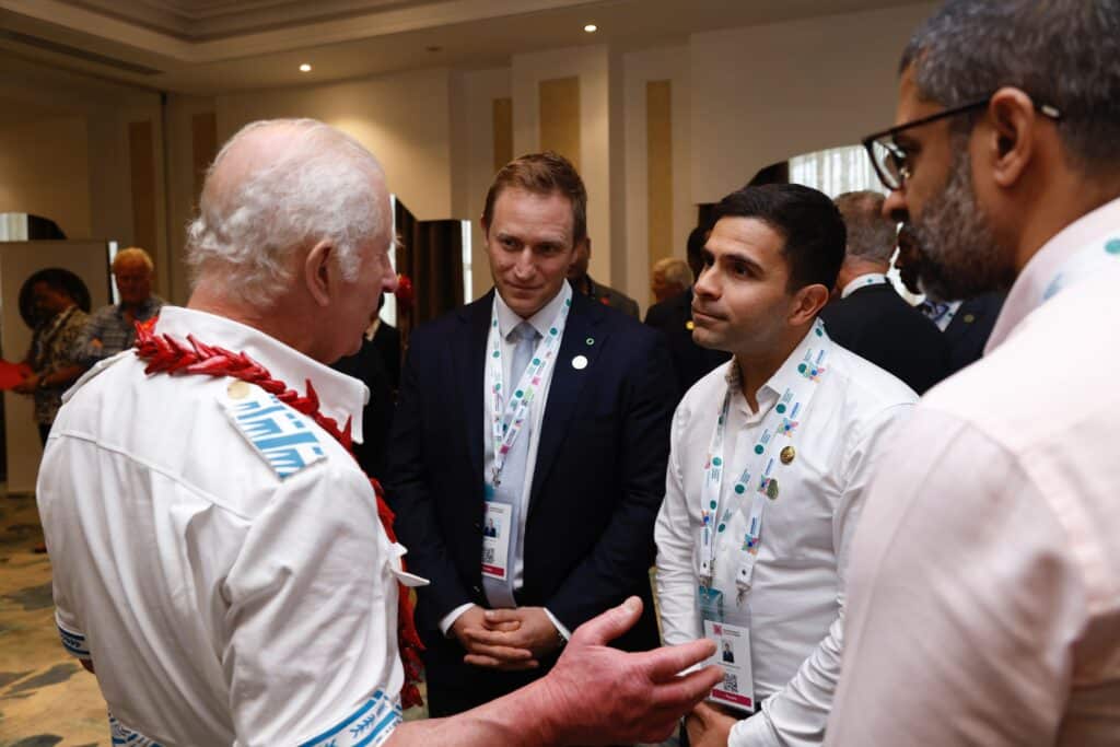 King Charles III discussed the importance of environmental sustainability with Matroid's CEO Reza Zadeh.