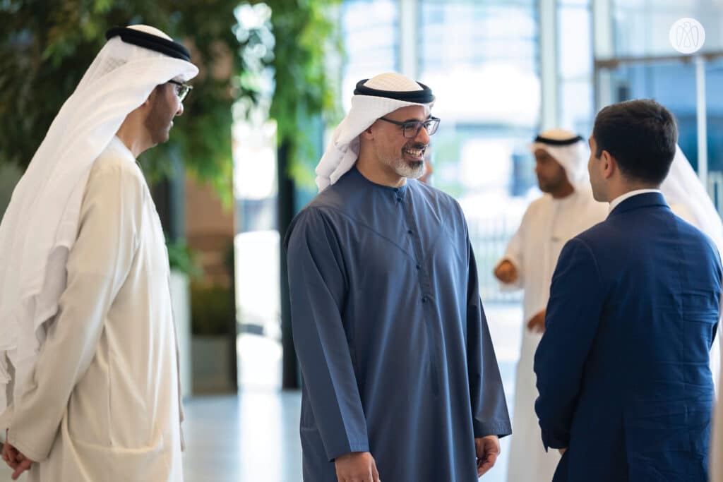 Matroid CEO Reza Zadeh meeting with His Highness Sheikh Khaled bin Mohamed bin Zayed Al Nahyan.